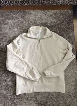 Sweatshirt Zara mit Reissverschluss creme Grösse S