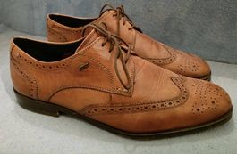 schöne Halbschuhe Leder braun
