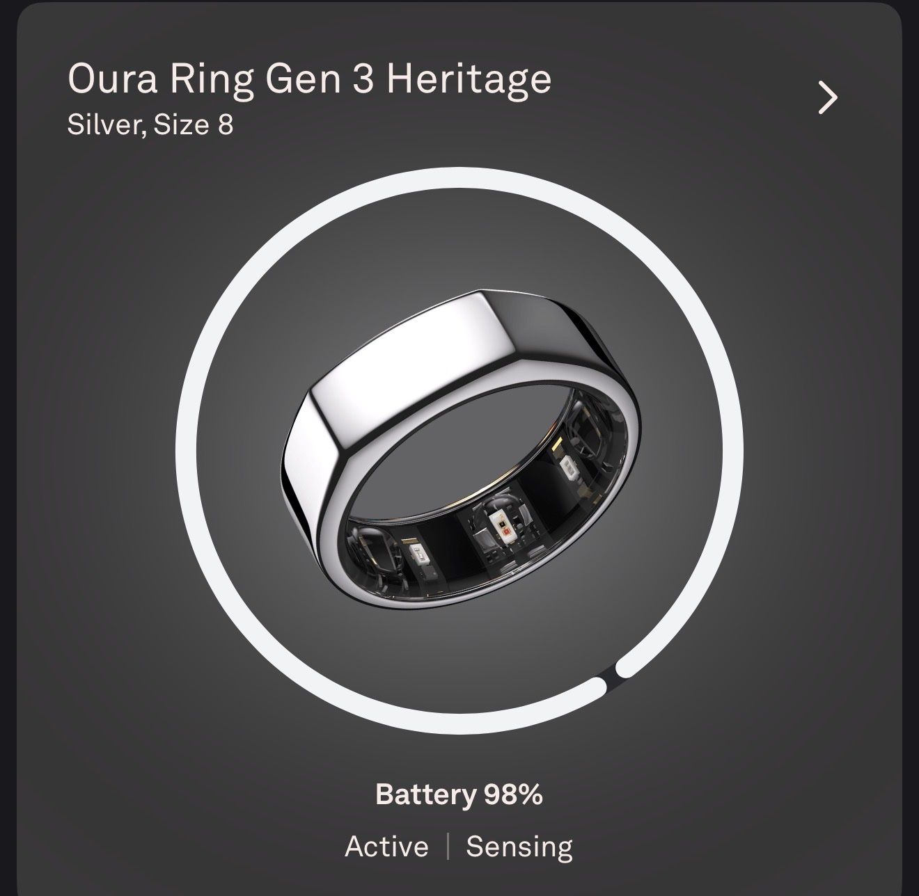 Oura Anelli: Oura Ring Gen3 Heritage Silver Size 8 – Nuovo (secondo la descrizione) da Pully venduto da 8avier 5