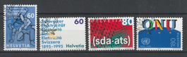 SUISSE 1995 - Timbres de propagande . Oblitérés.