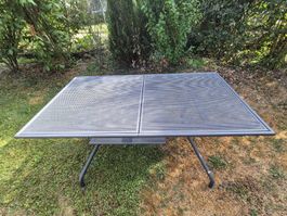 Gartentisch Metall, anthrazit ausziehbar, guter Zustand