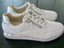 SNEAKER GABOR COMFORT CUIR BLANC