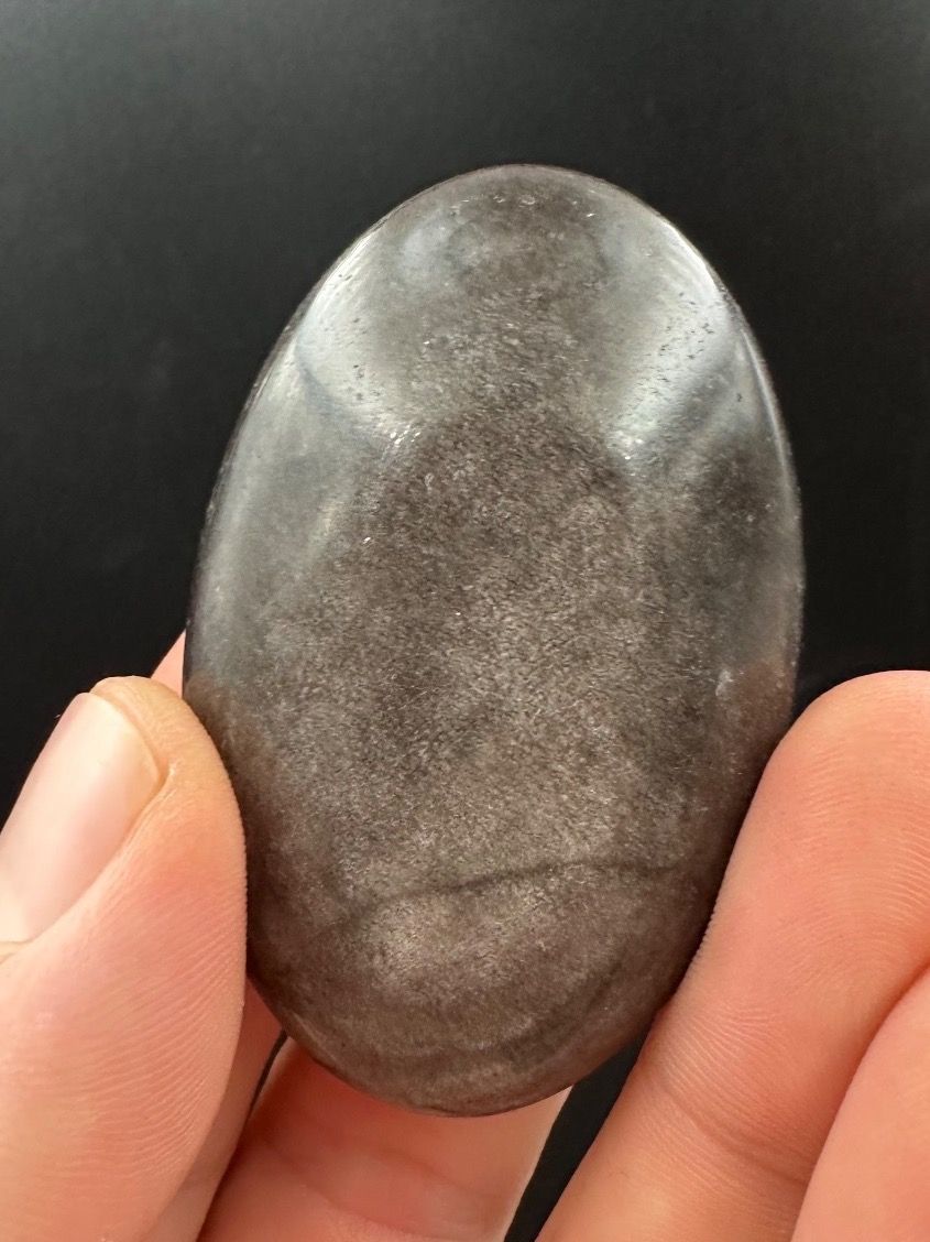 Mineralien & Heilsteine: Silber Obsidian Handschmeichler Heilstein – Neu und originalverpackt aus Männedorf von Handschmeichler 1
