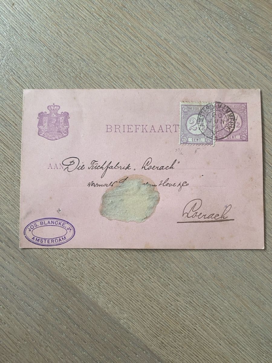 Alle Briefmarken: Briefkarte 20. Juni 1891, mit Briefmarken, – Gebraucht aus Embrach von bea_8424