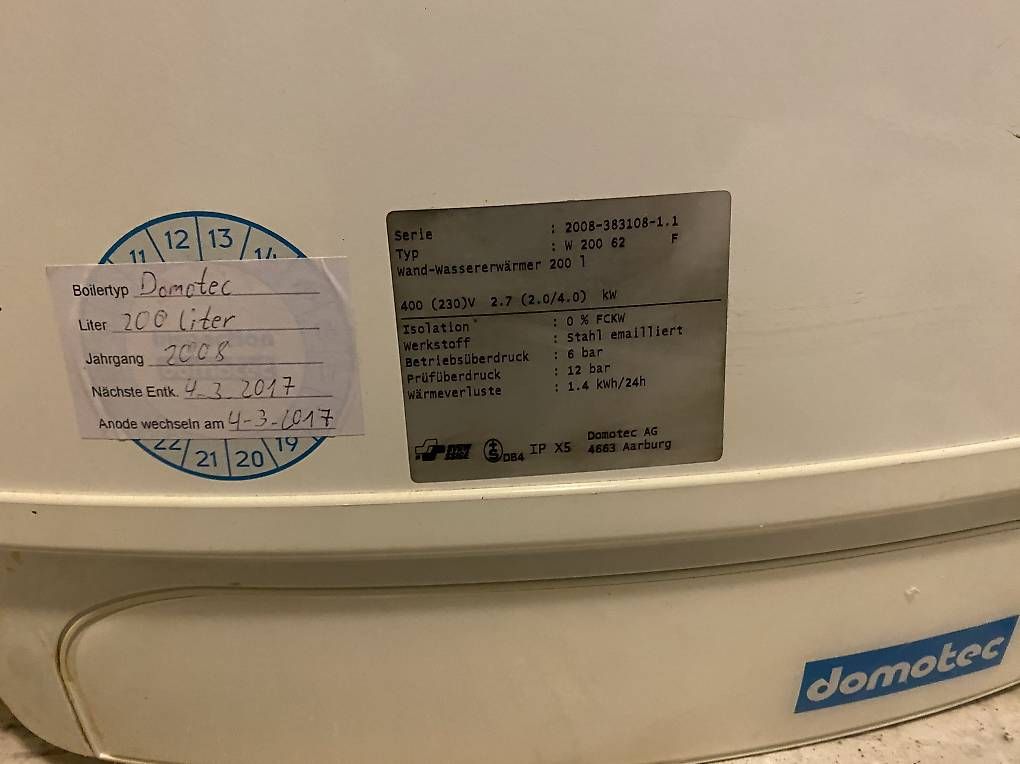 Installations sanitaires: Boiler Domotec – D'occasion à Ennetbaden par jun_19 1