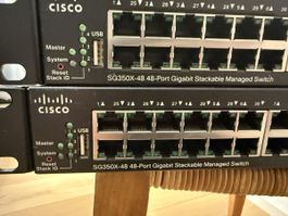 2x Cisco SG350X-48 Managed Switches - 48-Port Gigabit