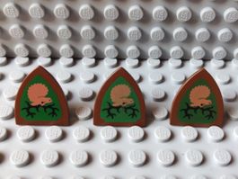 LEGO Castle - Forestmen Shield - brown - 3846p48