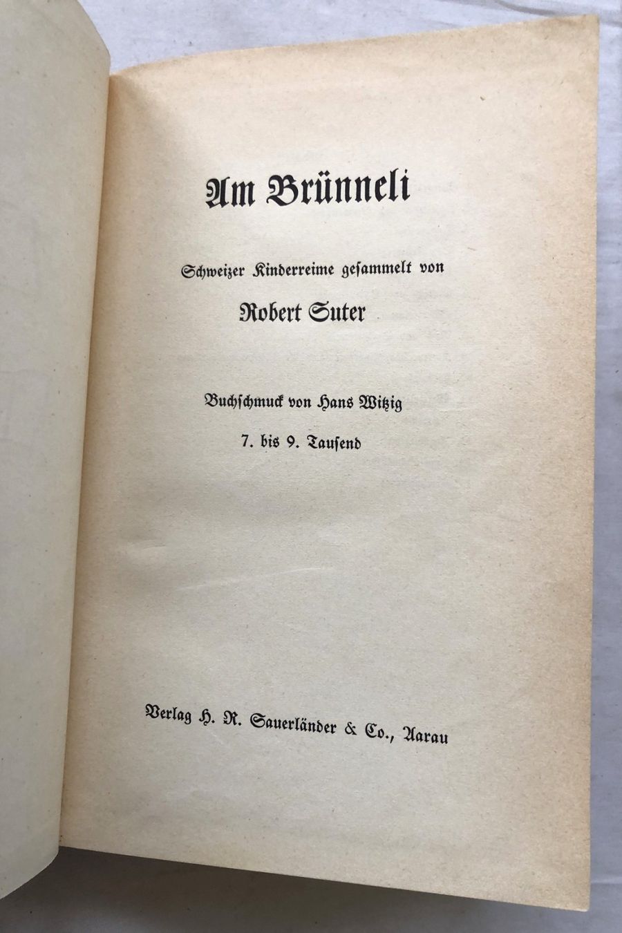 Libri: Am Brünneli - Schweizer Kinderreime - Robert Suter – Usato da Schaffhausen venduto da durruti 3