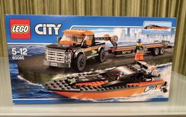 Lego City 60085 Powerboot-Transporter, Neu & OVP - EOL!