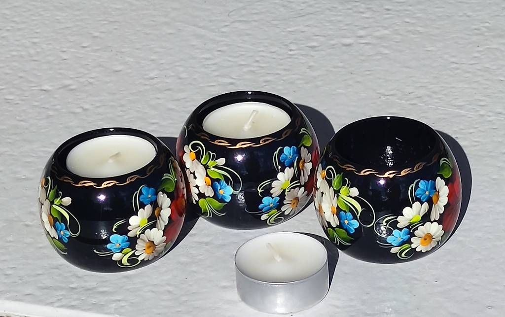 Portacandele: Bougeoirs artisanaux en bois – Nuovo (secondo la descrizione) da Chamoson venduto da OkGeo 3