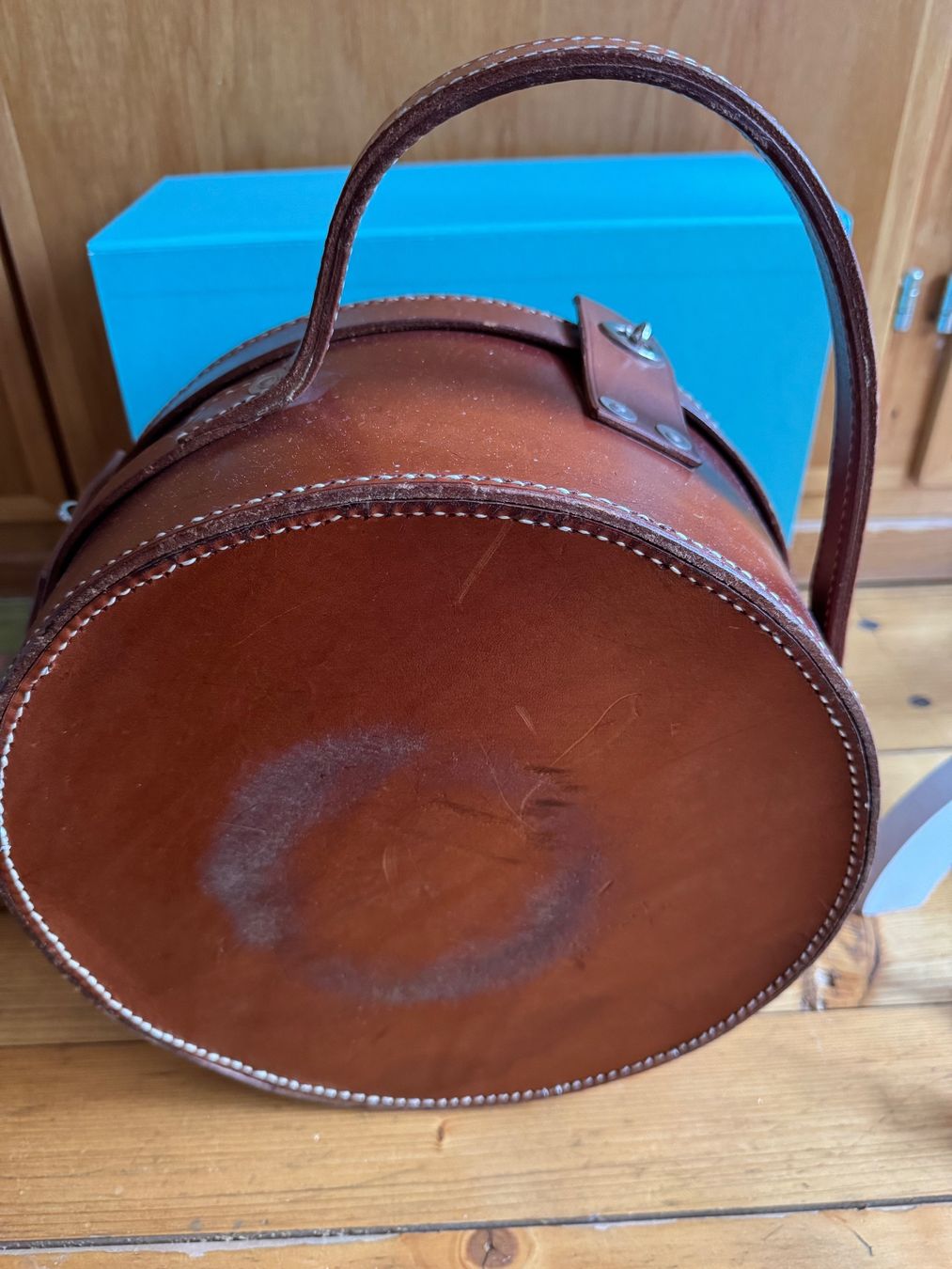 Borse: Curling Ledertasche mit Gebrauchsspuren – Usato da Grabs venduto da Antik-Vintage 2