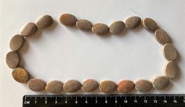 1 rang Jaspe perles ovales / Jaspis