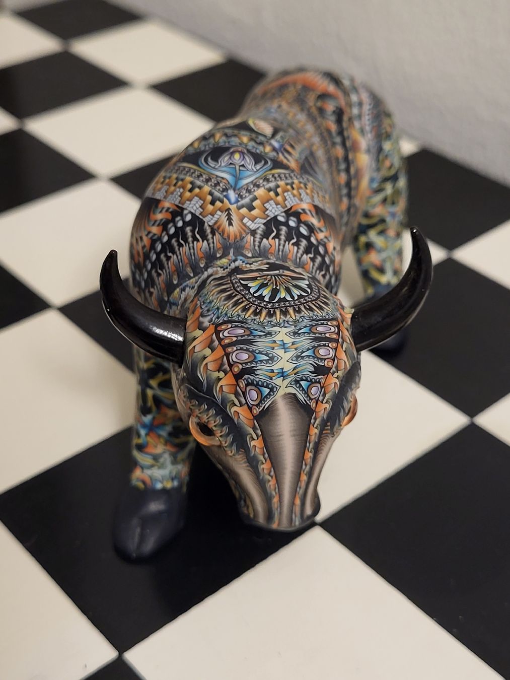 Skulpturen & Statuen: Fimo Bison, handgemacht, Jon Stuart Anderson, 2016 – Gebraucht aus Allschwil von uhrenbinz 1