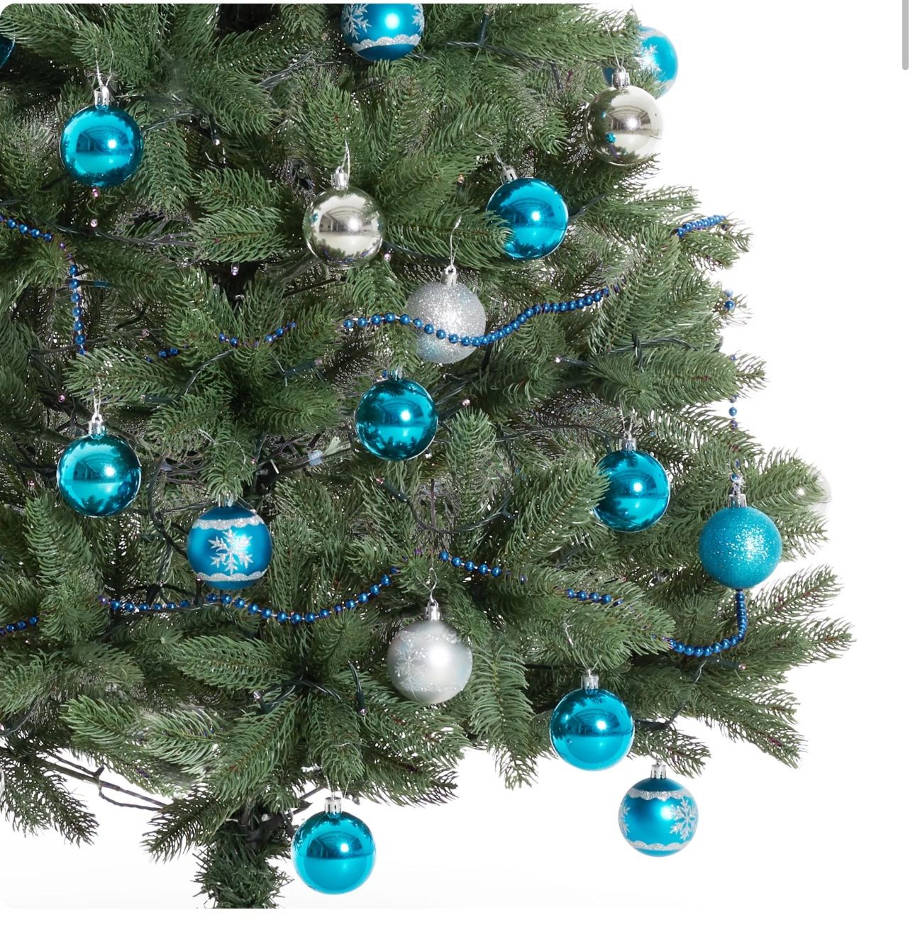 Toutes les décorations: 64 Weihnachtskugeln unzerbrechlich in Silber/Blau – Neuf avec emballage d'origine à Necker par liq24 2