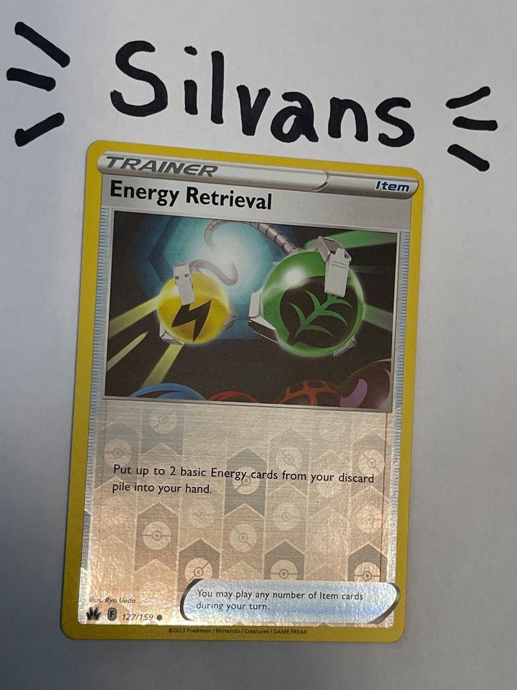 Pokémon Sammelbilder & Trading cards: Energy Retrieval Reverse Holo 127/159 Crown Zenith Englisch – Neu (gemäss Beschreibung) aus Wil SG von Silvans