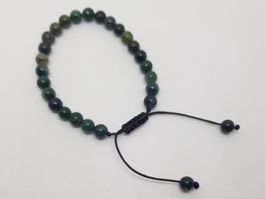 Moosachat Stein Armband 6mm neu und ungetragen
