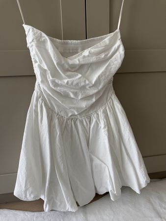 Sommerkleid weiss trägerlos - Grösse M