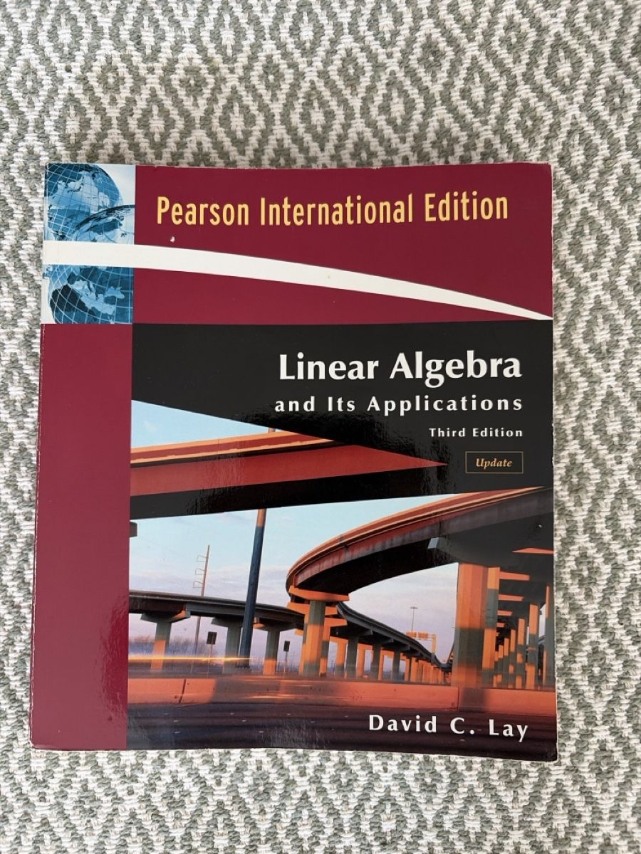 Bücher: Book Linear Algebra and its application - third edition  – Gebraucht aus Thalwil von mjgarnier