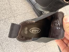 AM Shoe Company Chelsea Boots Leder schwarz Grösse 48