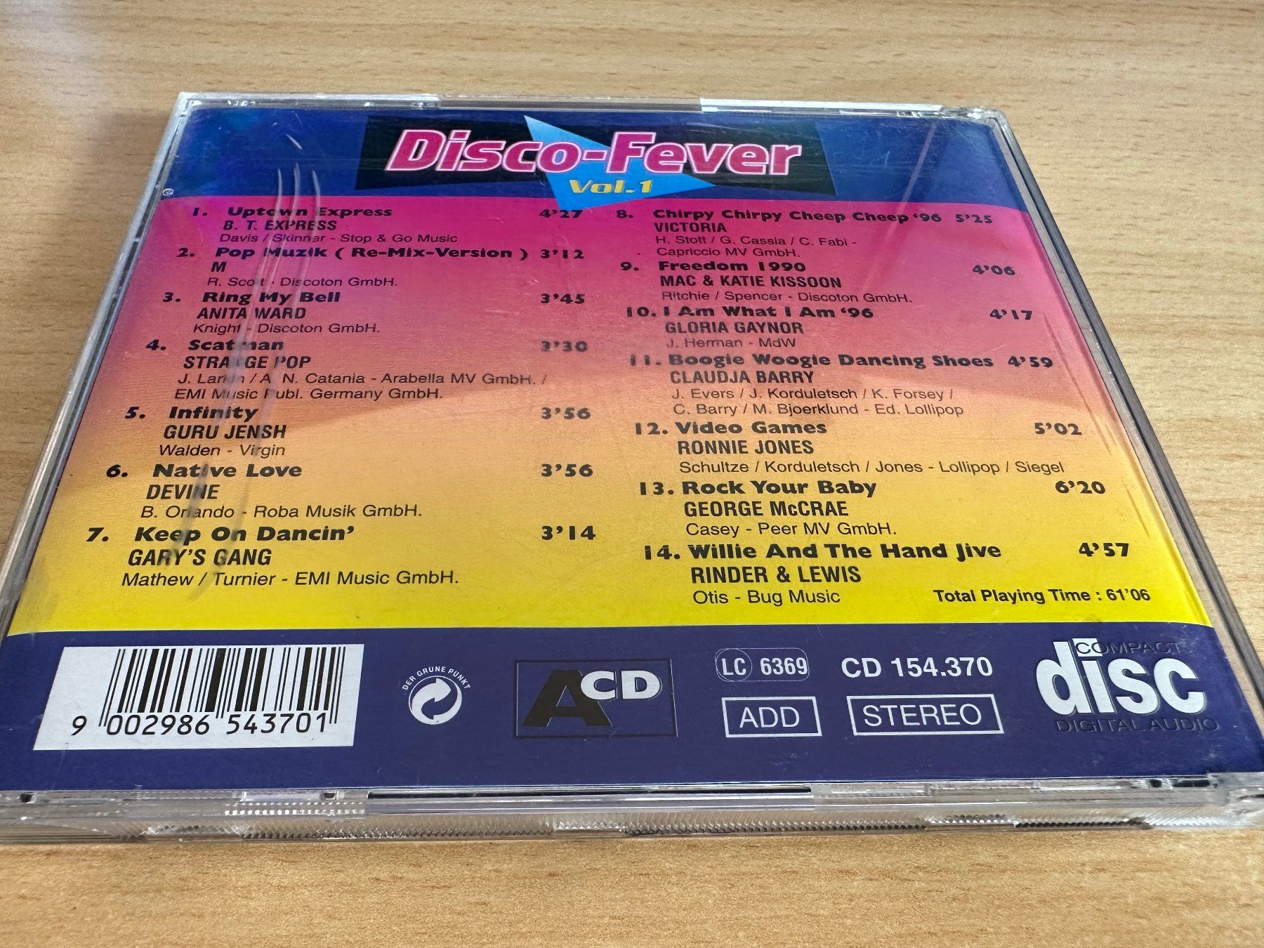 CD: Various – Disco Fever Vol.1 – Usato da Rikon im Tösstal venduto da Alpenmutz 1