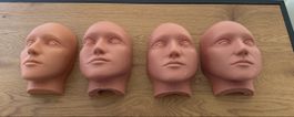 3 x Mannequin Heads for Display/Crafting