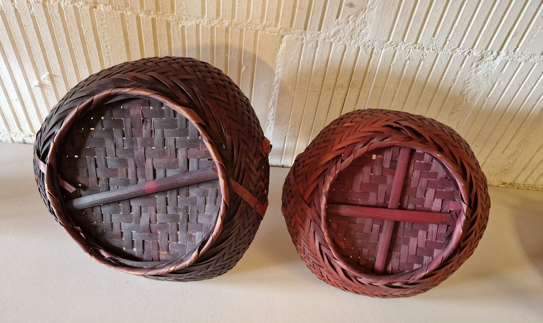 Sonstiges für Haushalt & Wohnen: 2 schöne Vintage Bambuskörbe – Gebraucht aus Seedorf BE von Stibutz 2
