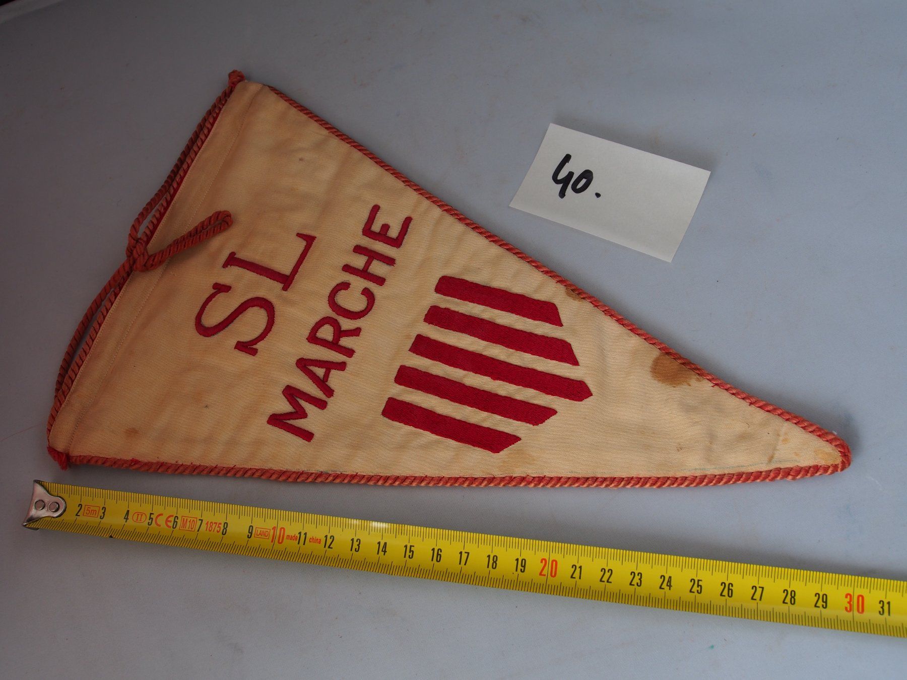 Toppe: Drapeau fanion Challenge Metropole 1936 SL Marche – Usato da Ovronnaz venduto da Etagne68 4