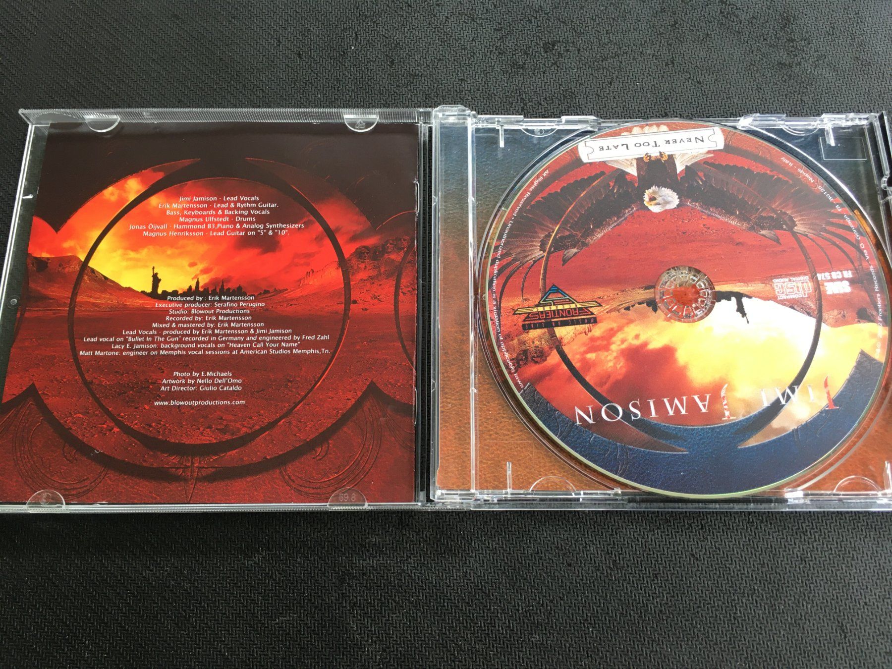 CD: Jimi Jamison - Never too late -CD- – Usato da St.Gallen venduto da MedienJoe 1