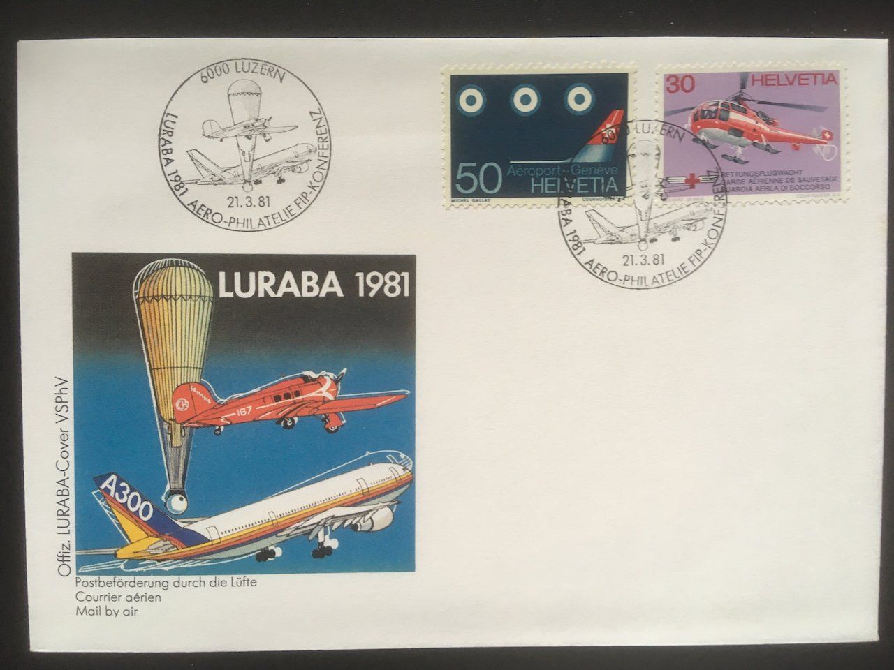 Tutti i francobolli: 6 Sonderbriefe LURABA 1981 – Usato da Nesslau venduto da andi_hon 1