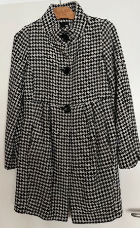 H&M Wintermantel, pied de poule, Gr. 36, Vintage
