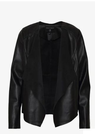Kunstlederjacke mit Wasserfall - Dorothy Perkins - 40