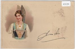 Costume Tracht Kanton Appenzell - Litho - UPU 1900