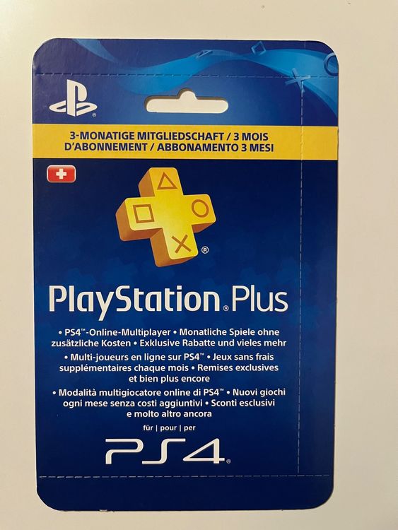 PlayStation Plus Essential Abonnement 3 Monate Kaufen auf Ricardo