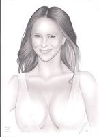 Dessin Jennifer Love Hewitt, copie limitée/original à choix