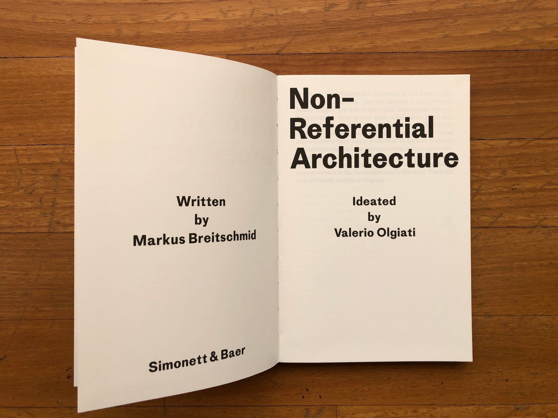 Libri: Architektur Buch: V. OLGIATI - Non-Referential Architecture – Usato da Lugano venduto da gio.yo 1