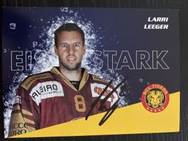 Larry Leger Autogrammkarte SCL Tigers
