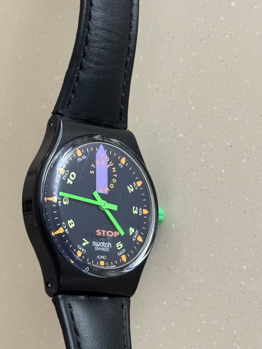 Swatch Uhren: Swatch Stop Watch "Jess' Rush" 1992 – Gebraucht aus Galgenen von Vintluxe 4