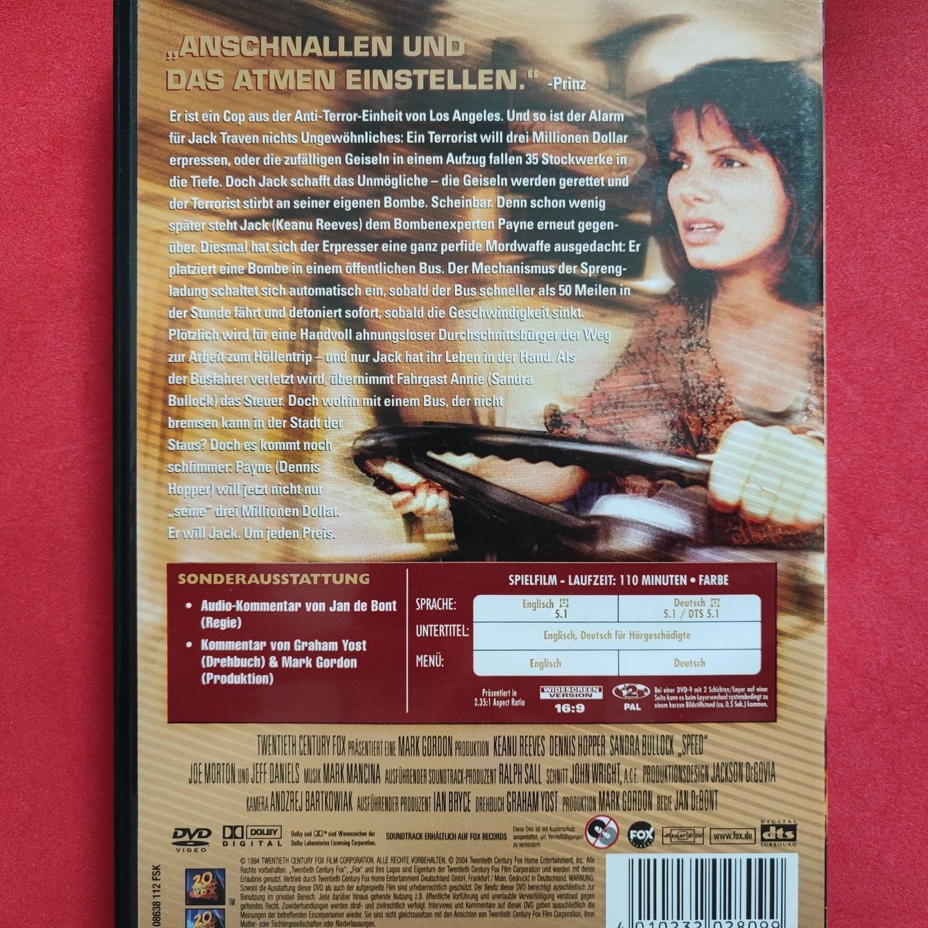 Tutti i DVDs: Speed - (SPECIAL EDITION) - (1994) – Usato da Dübendorf venduto da kb86_MOVIE 1