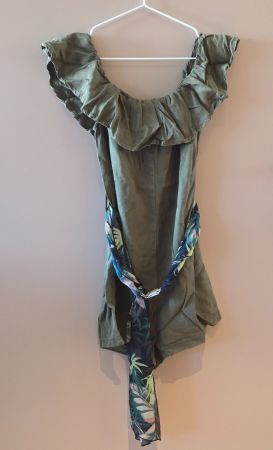Stylischer Jumpsuit von GUESS – Olivgrün, Leichter Stoff