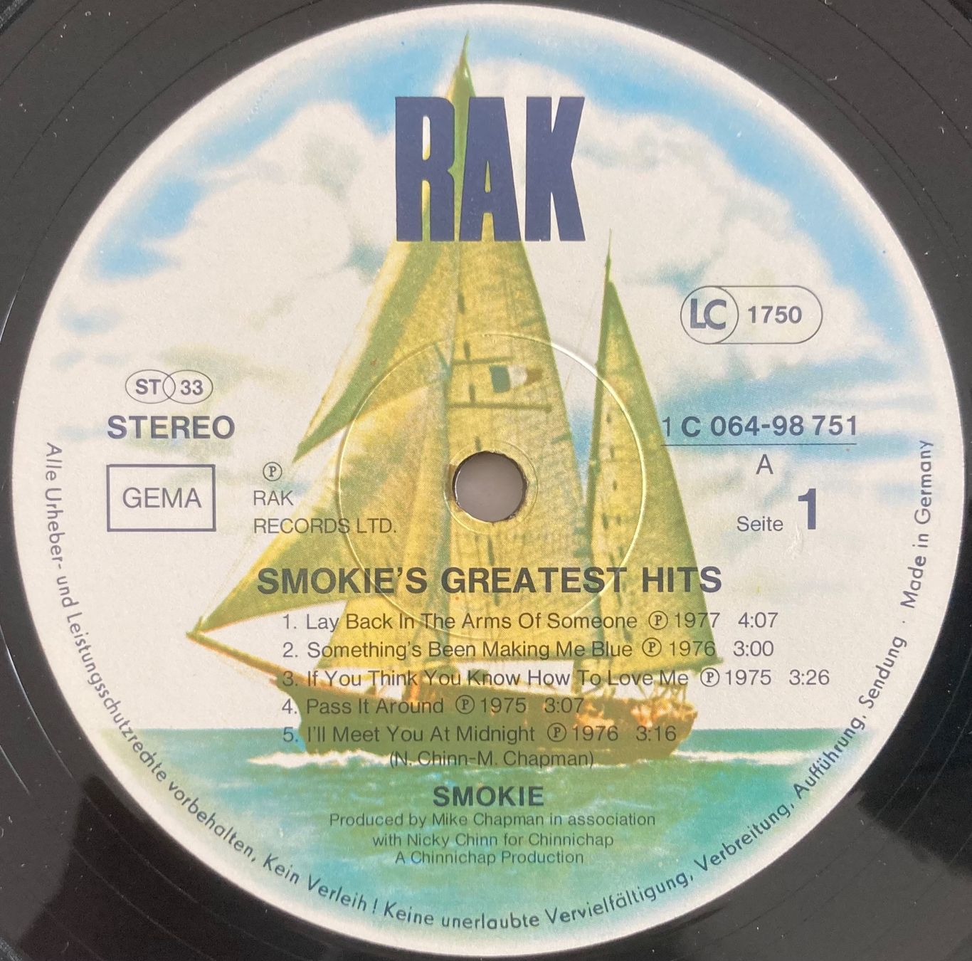 Dischi in vinile: SMOKIE - GREATEST HITS – Usato da Poliez-Pittet venduto da Newtown-Records 2