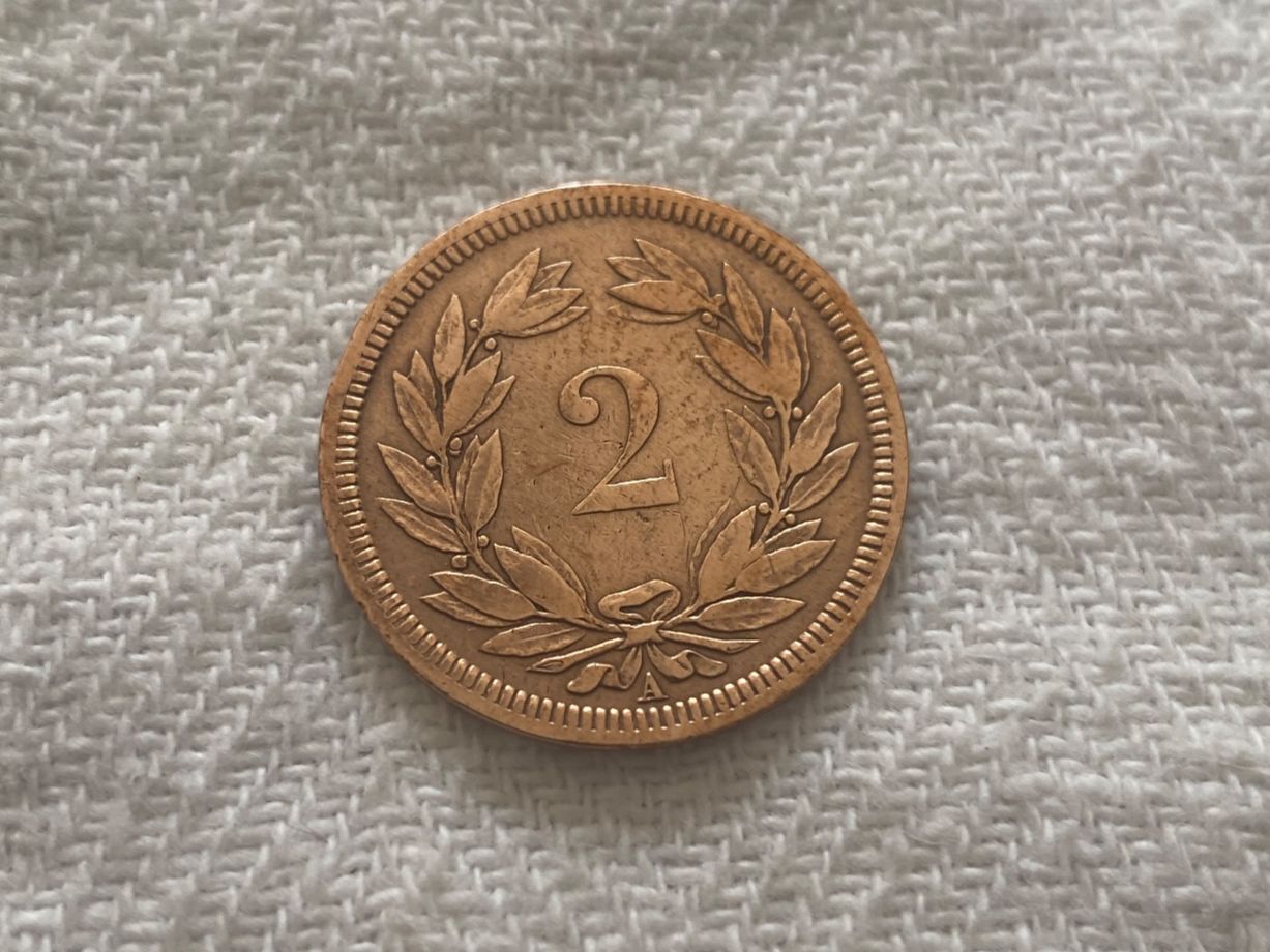 Toutes les monnaies: 2 centimes/Rappen 1850 – D'occasion à Nyon par Ilmi09 1