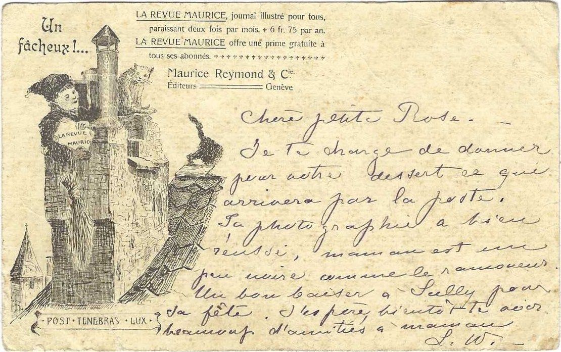 Cartoline postali: La Revue Maurice Genève 1901 – Usato da Brenles venduto da hello1063