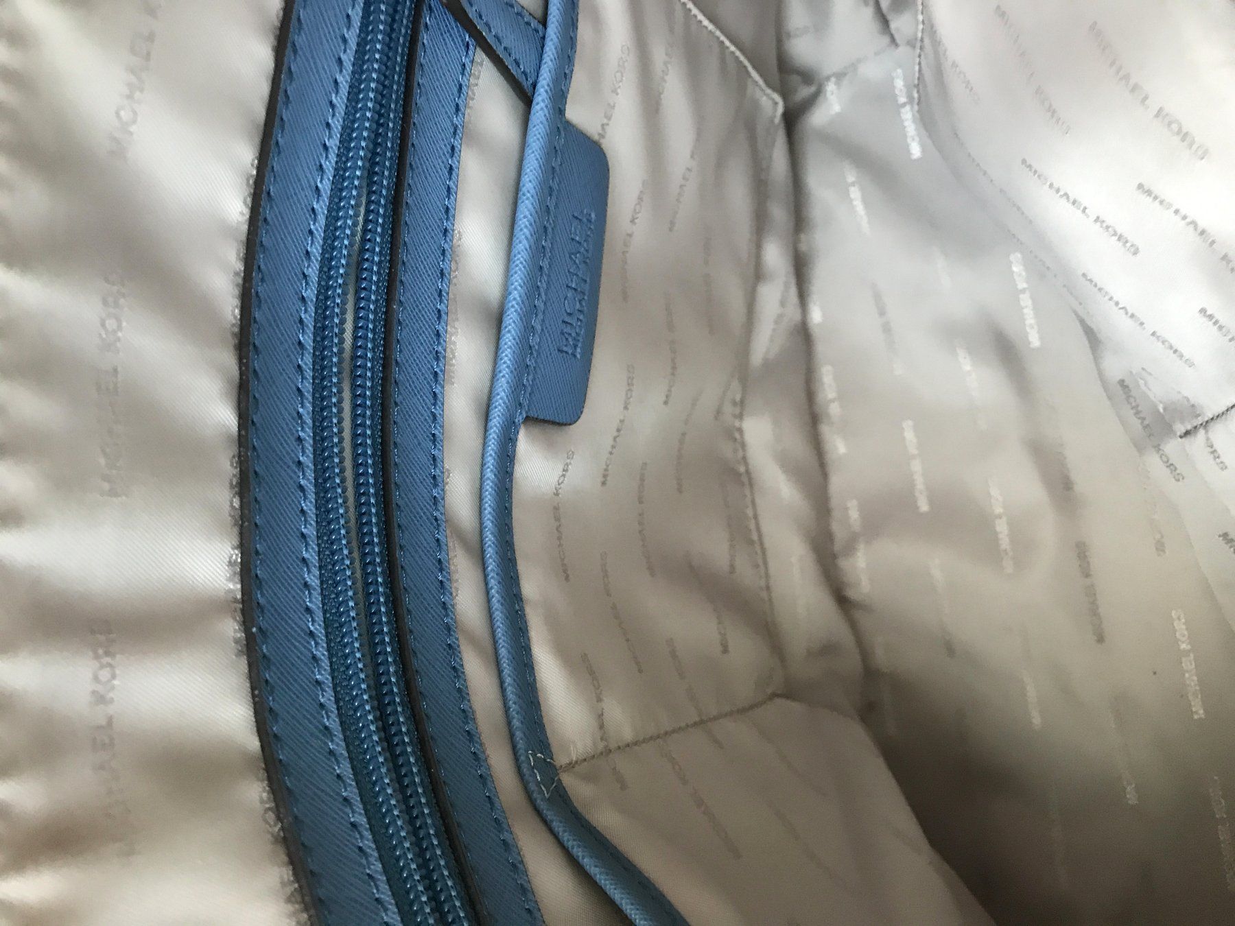 Michael Kors Borse da donna: " Michael Kors" Tasche/ jeansblaues Kunstleder – Usato da Dübendorf venduto da nerino03 4