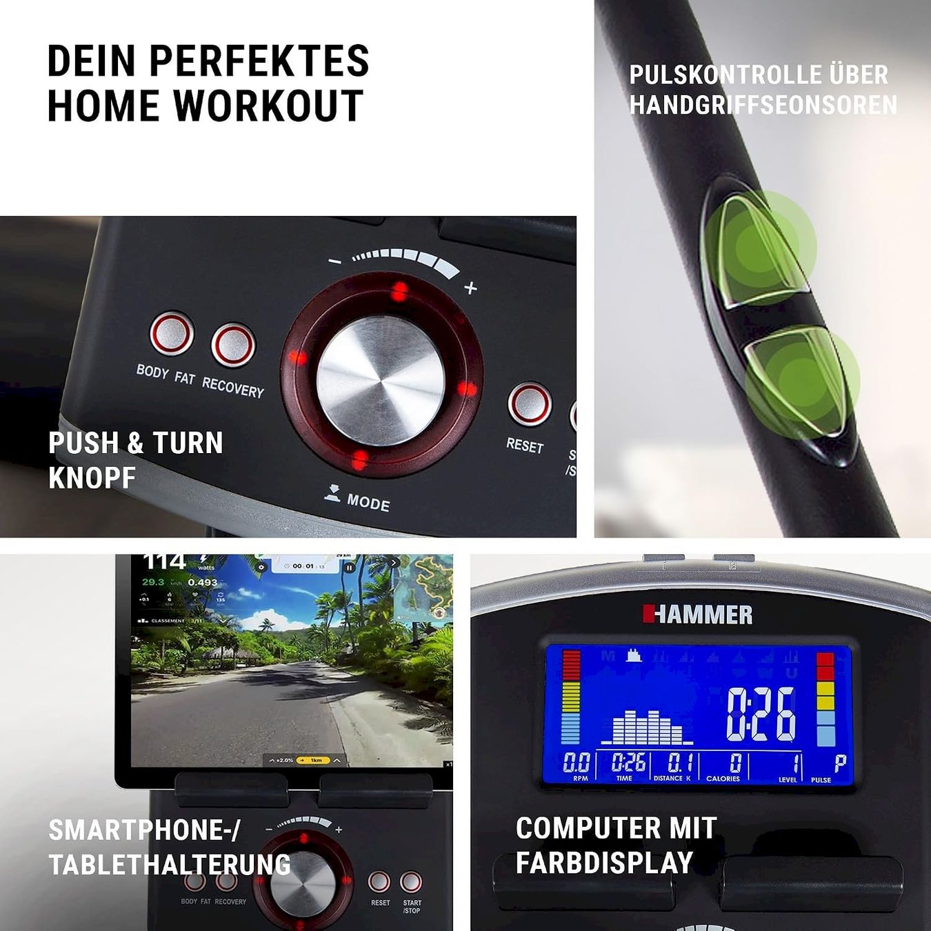 Hometrainer: Hammer Cardio Motion BT Ergometer – Neu und originalverpackt aus Bottighofen von zaap 3