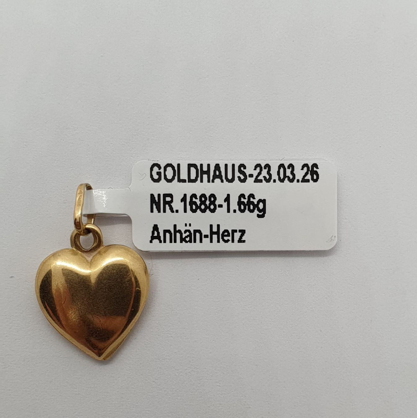 Ciondoli: Echt 18K Gold - Herz Anhänger – Usato da Luzern venduto da Goldhaus-Luzern 3