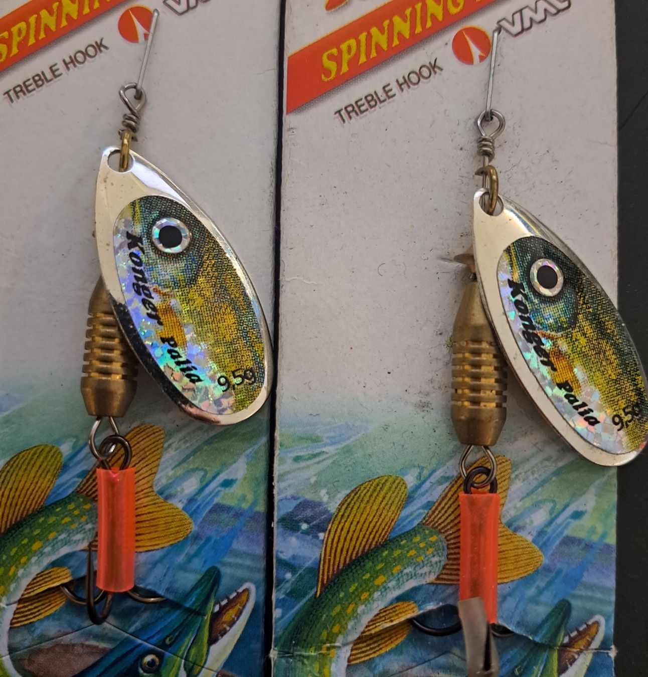 Esche: 2 Palia n° 3 Holo Pike – Nuovo e nell'imballaggio originale da Fribourg venduto da versus702 1
