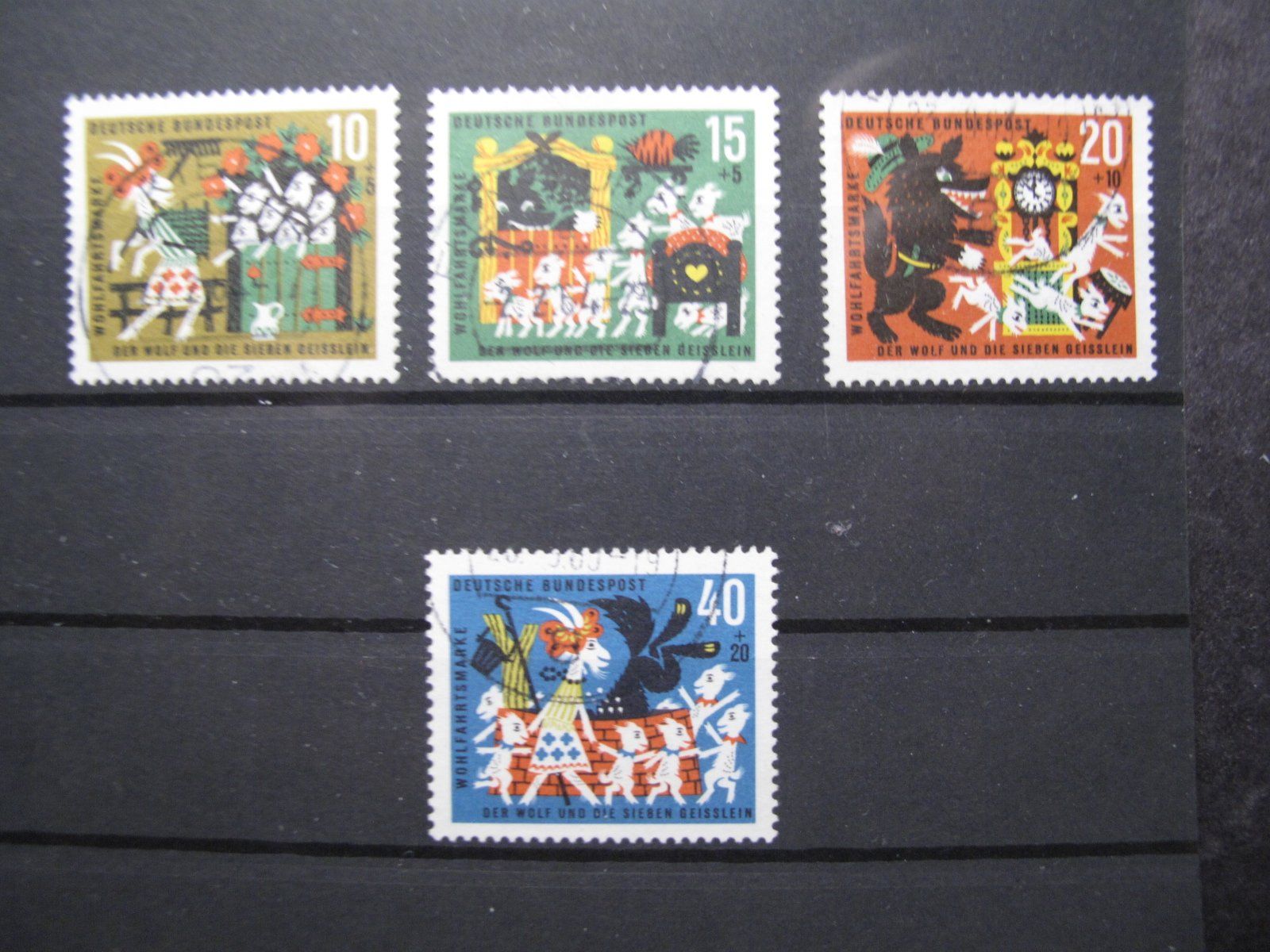 Alle Briefmarken: BRD 1963 Grimm Märchen V  gest – Gebraucht aus Wil SG von fva01