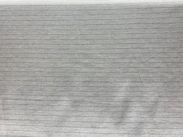 Tissu coton tissé gris rayures noir
