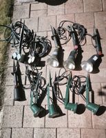 Kiste mit Gartenbeleuchtung 240 Volt  und Zubehör