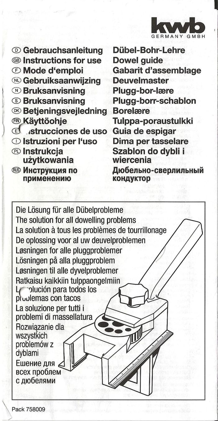 Tutti gli attrezzi: Dübel-Bohr-Lehre kwb – Usato da Lenk im Simmental venduto da Ruedauph 4